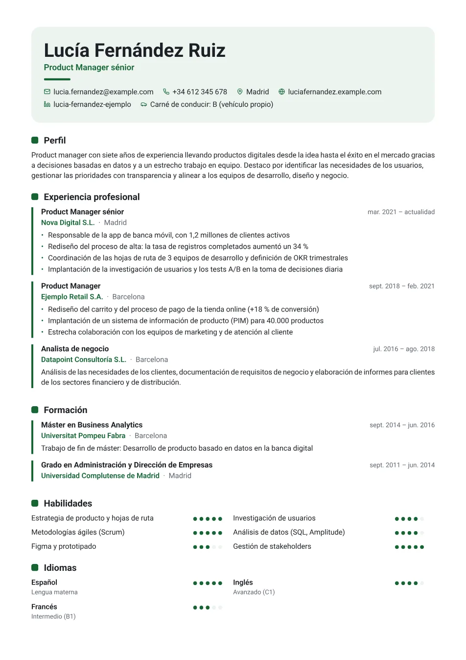 Plantilla Fresca